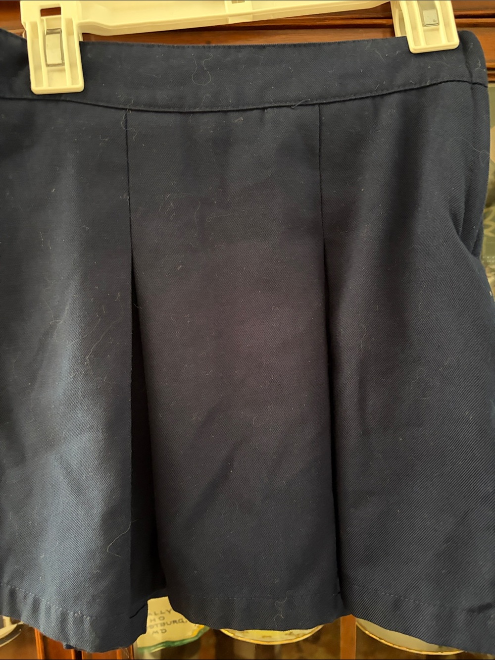 Cat & Jack Navy School Skirt with Smooth Waistband